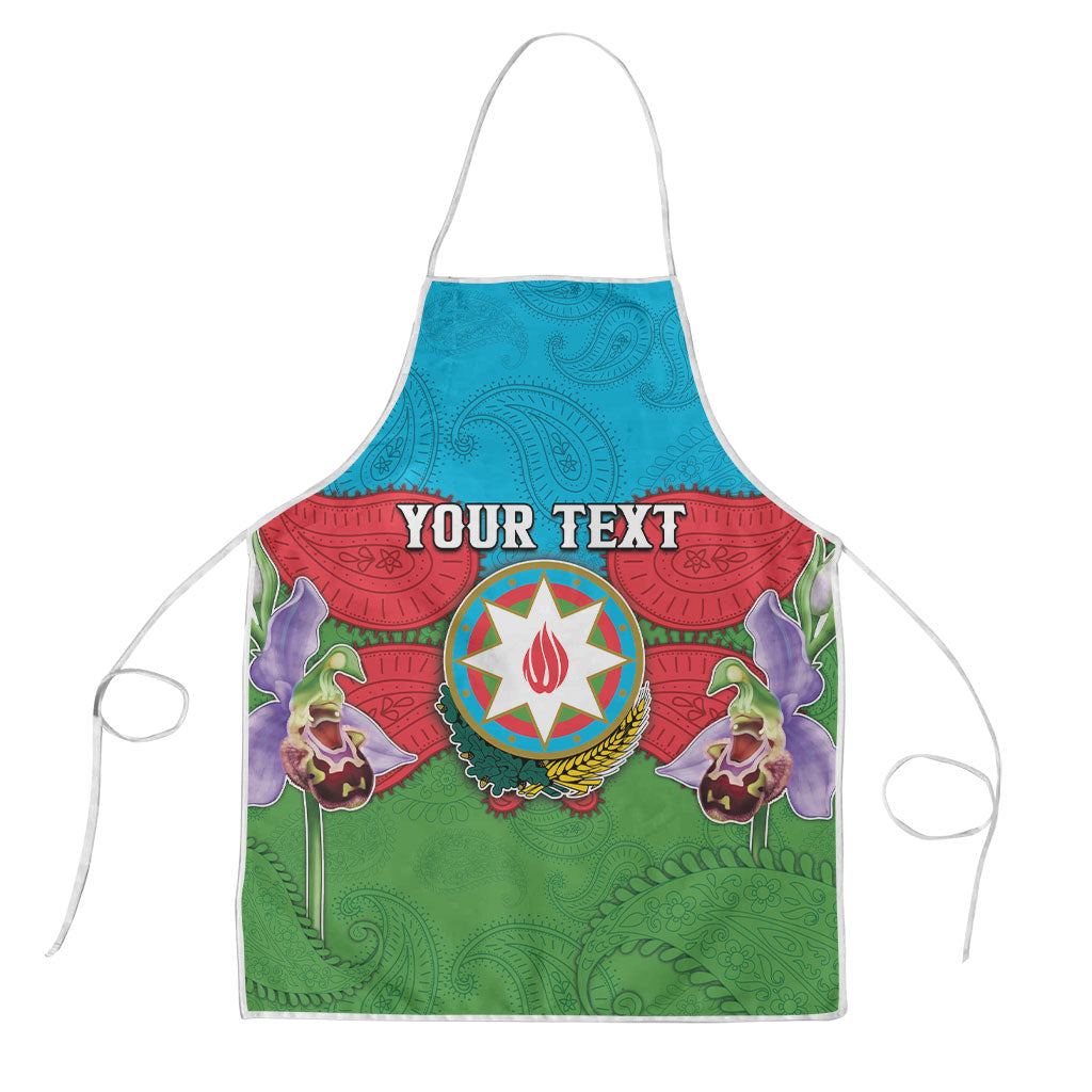 Personalized Azerbaijan Apron Khari Bulbul Buta Pattern Emblem Flame