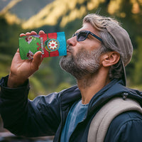 Personalized Azerbaijan 4 in 1 Can Cooler Tumbler Khari Bulbul Buta Pattern Emblem Flame