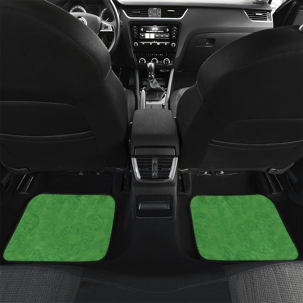 Personalized Azerbaijan Car Mats Khari Bulbul Buta Pattern Emblem Flame
