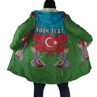 Personalized Azerbaijan Cloak Khari Bulbul Buta Pattern Emblem Flame