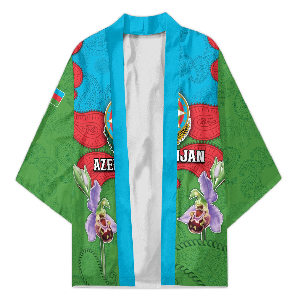 Personalized Azerbaijan Kimono Khari Bulbul Buta Pattern Emblem Flame