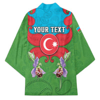 Personalized Azerbaijan Kimono Khari Bulbul Buta Pattern Emblem Flame