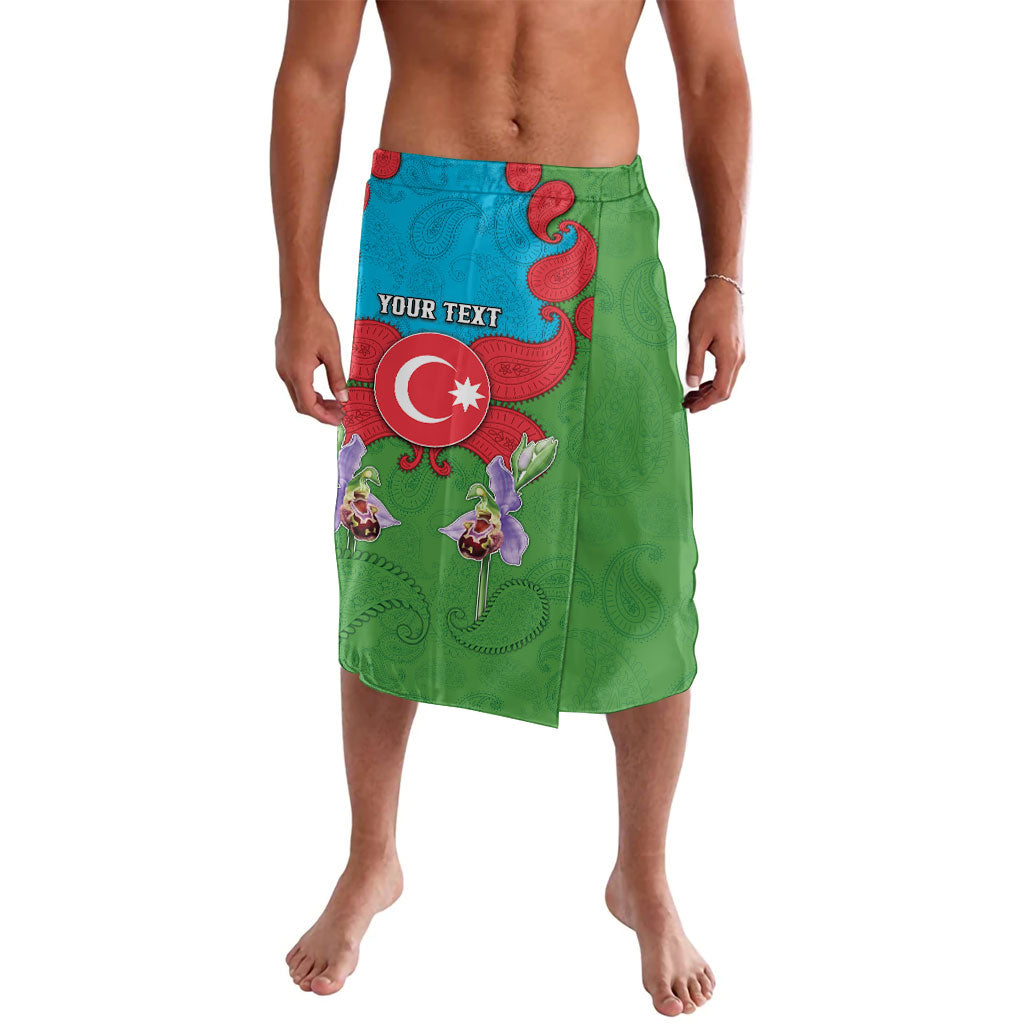 Personalized Azerbaijan Lavalava Khari Bulbul Buta Pattern Emblem Flame