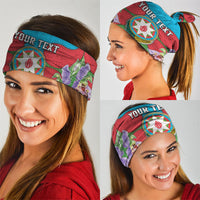 Personalized Azerbaijan Neck Gaiter Khari Bulbul Buta Pattern Emblem Flame