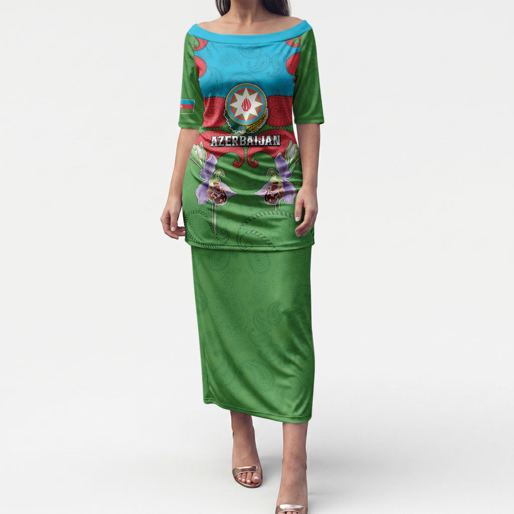 Personalized Azerbaijan Puletasi Khari Bulbul Buta Pattern Emblem Flame