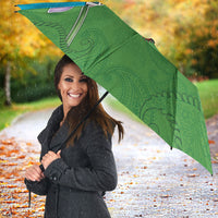 Personalized Azerbaijan Umbrella Khari Bulbul Buta Pattern Emblem Flame