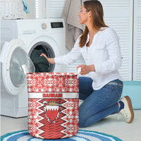 Bahrain Laundry Basket Royal Coat Of Arms And Map Islamic Pattern