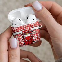 Bahrain AirPods Case Royal Coat Of Arms And Map Islamic Pattern