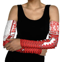Personalized Bahrain Arm Sleeves Royal Coat Of Arms And Map Islamic Pattern