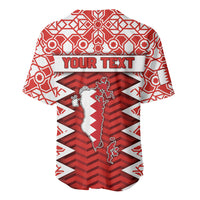 Personalized Bahrain Baseball Jersey Royal Coat Of Arms And Map Islamic Pattern