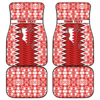 Personalized Bahrain Car Mats Royal Coat Of Arms And Map Islamic Pattern