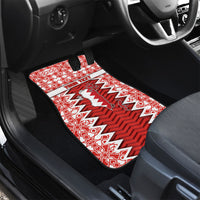 Personalized Bahrain Car Mats Royal Coat Of Arms And Map Islamic Pattern