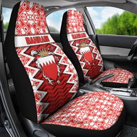 Bahrain Car Seat Cover Royal Coat Of Arms And Map Islamic Pattern