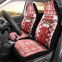 Bahrain Car Seat Cover Royal Coat Of Arms And Map Islamic Pattern