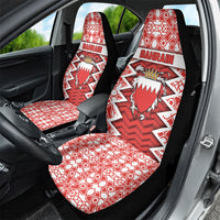 Bahrain Car Seat Cover Royal Coat Of Arms And Map Islamic Pattern
