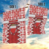 Bahrain Garden Flag Royal Coat Of Arms And Map Islamic Pattern