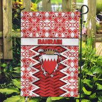 Bahrain Garden Flag Royal Coat Of Arms And Map Islamic Pattern