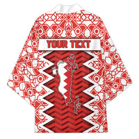 Personalized Bahrain Kimono Royal Coat Of Arms And Map Islamic Pattern