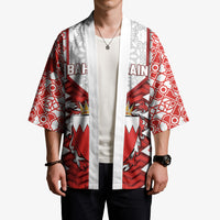 Personalized Bahrain Kimono Royal Coat Of Arms And Map Islamic Pattern