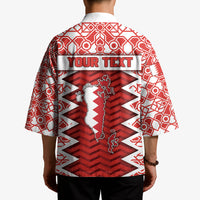 Personalized Bahrain Kimono Royal Coat Of Arms And Map Islamic Pattern