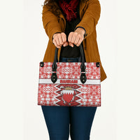 Bahrain Leather Bag Royal Coat Of Arms And Map Islamic Pattern