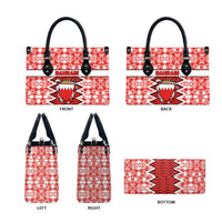Bahrain Leather Bag Royal Coat Of Arms And Map Islamic Pattern