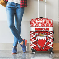 Bahrain Luggage Cover Royal Coat Of Arms And Map Islamic Pattern