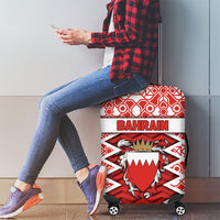 Bahrain Luggage Cover Royal Coat Of Arms And Map Islamic Pattern