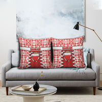 Bahrain Pillow Cover Royal Coat Of Arms And Map Islamic Pattern