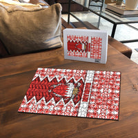 Bahrain Puzzle Royal Coat Of Arms And Map Islamic Pattern