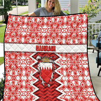 Bahrain Quilt Royal Coat Of Arms And Map Islamic Pattern