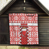 Bahrain Quilt Royal Coat Of Arms And Map Islamic Pattern
