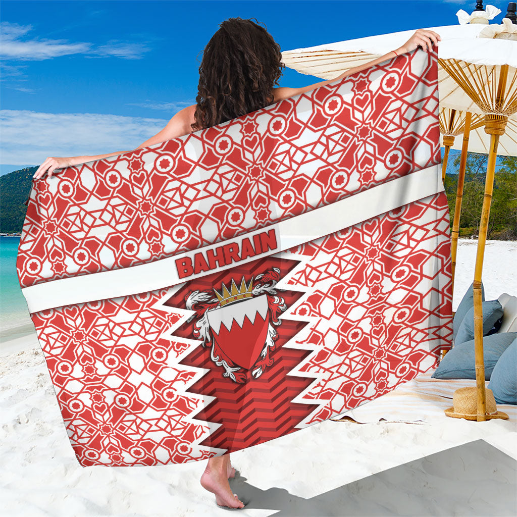 Bahrain Sarong Royal Coat Of Arms And Map Islamic Pattern