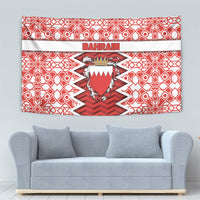 Bahrain Tapestry Royal Coat Of Arms And Map Islamic Pattern