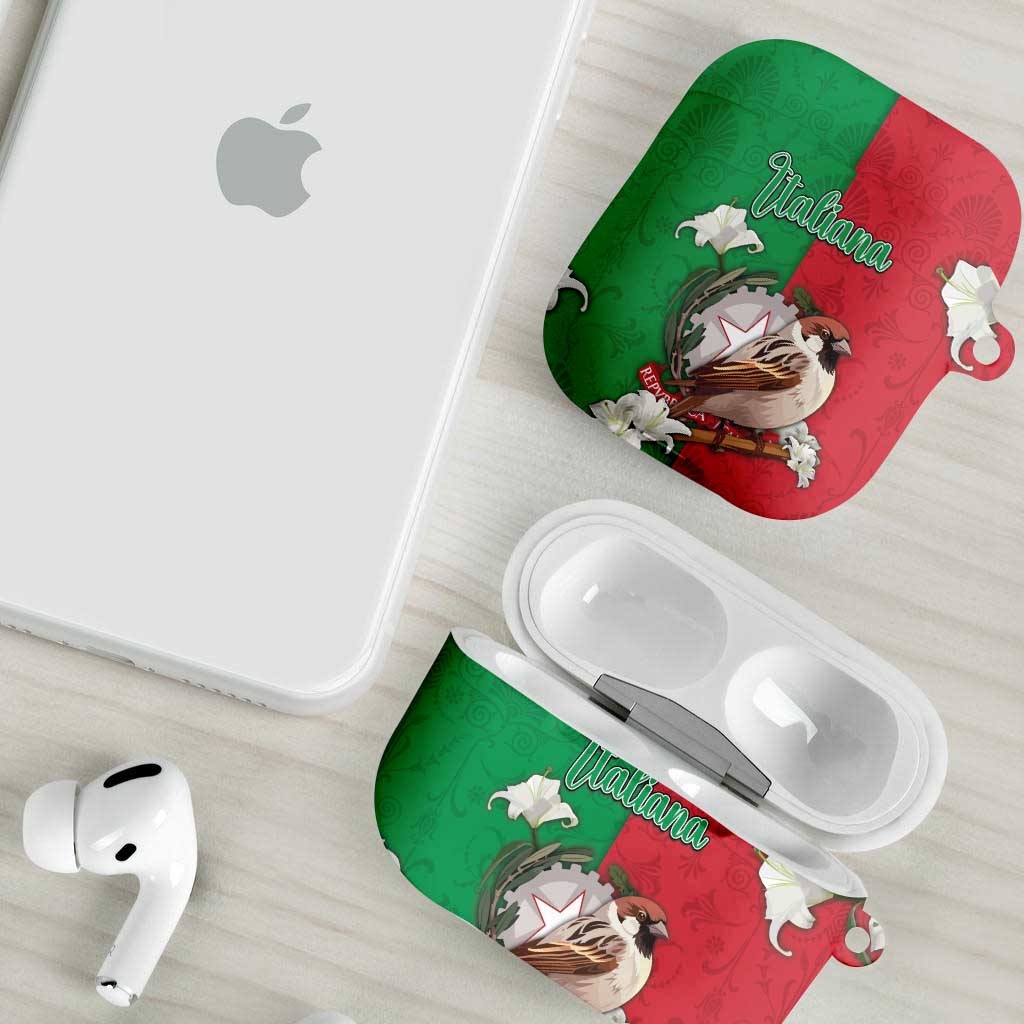Italy AirPods Case Sparrow With Symbol Italiana - Wonder Print Shop