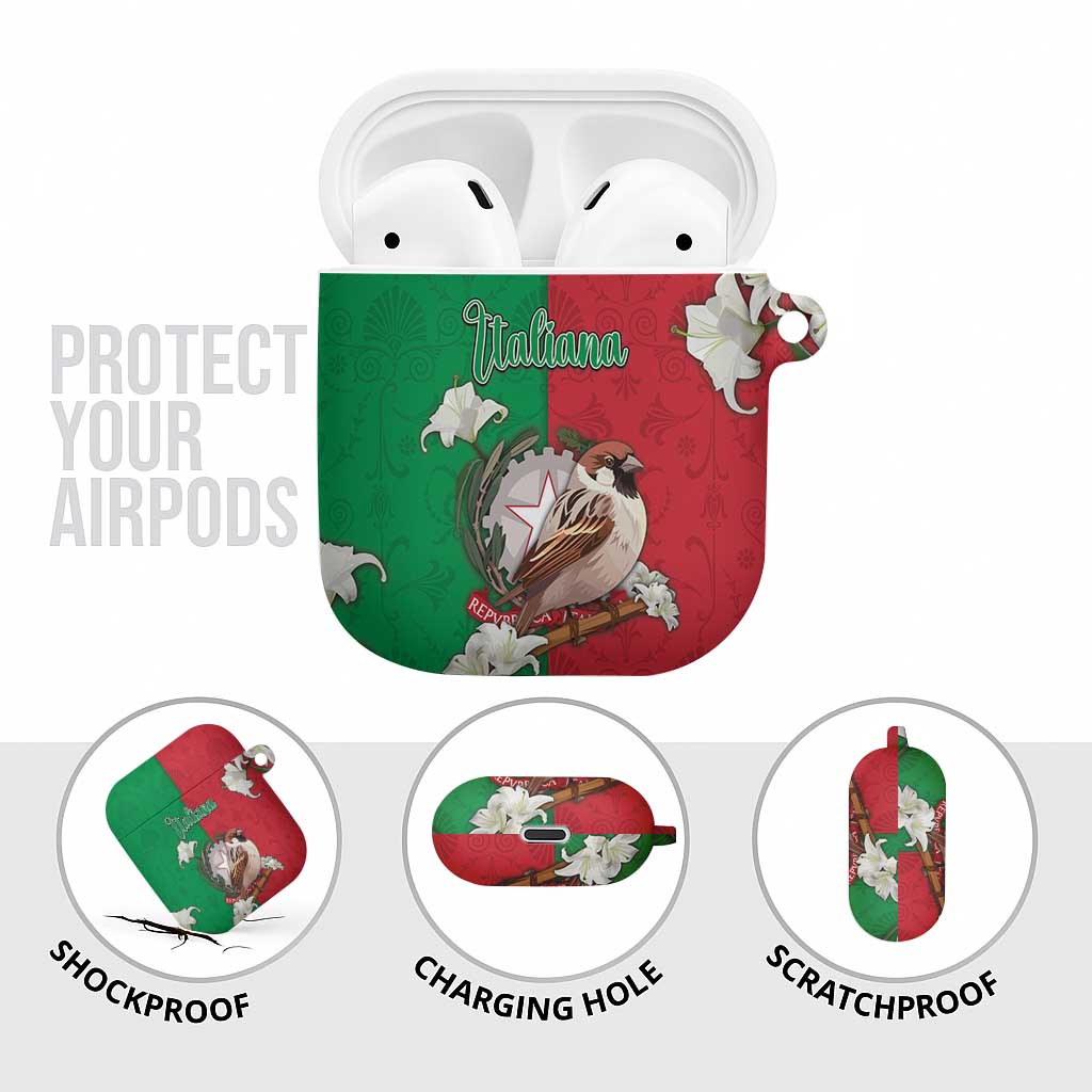 Italy AirPods Case Sparrow With Symbol Italiana - Wonder Print Shop