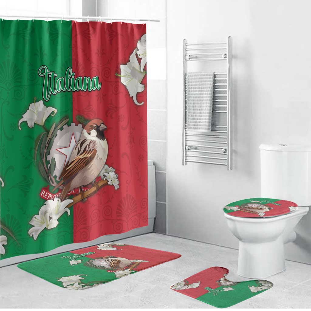 Italy Bathroom Set Sparrow With Symbol Italiana - Wonder Print Shop