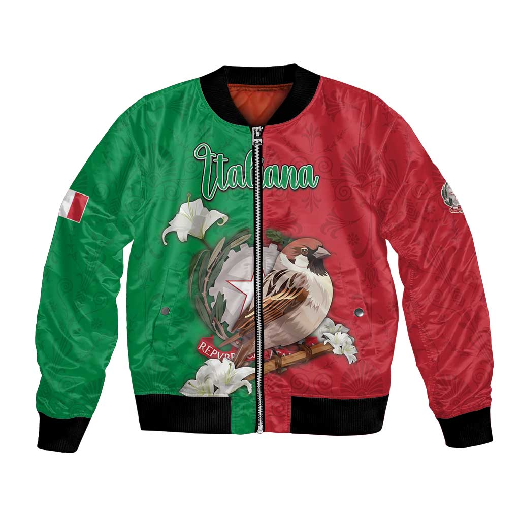 Personalized Italy Bomber Jacket Sparrow With Symbol Italiana - Wonder Print Shop