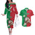 Personalized Italy Couples Matching Off The Shoulder Long Sleeve Dress and Hawaiian Shirt Sparrow With Symbol Italiana - Wonder Print Shop