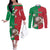Personalized Italy Couples Matching Off The Shoulder Long Sleeve Dress and Long Sleeve Button Shirt Sparrow With Symbol Italiana - Wonder Print Shop