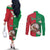 Personalized Italy Couples Matching Off The Shoulder Long Sleeve Dress and Long Sleeve Button Shirt Sparrow With Symbol Italiana - Wonder Print Shop