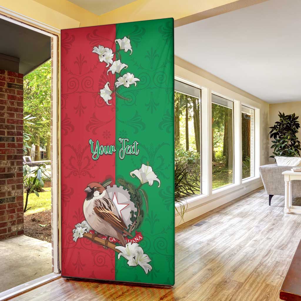 Italy Door Cover Sparrow With Symbol Italiana - Wonder Print Shop