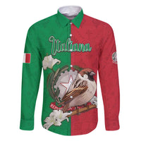 Personalized Italy Family Matching Long Sleeve Bodycon Dress and Hawaiian Shirt Sparrow With Symbol Italiana - Wonder Print Shop