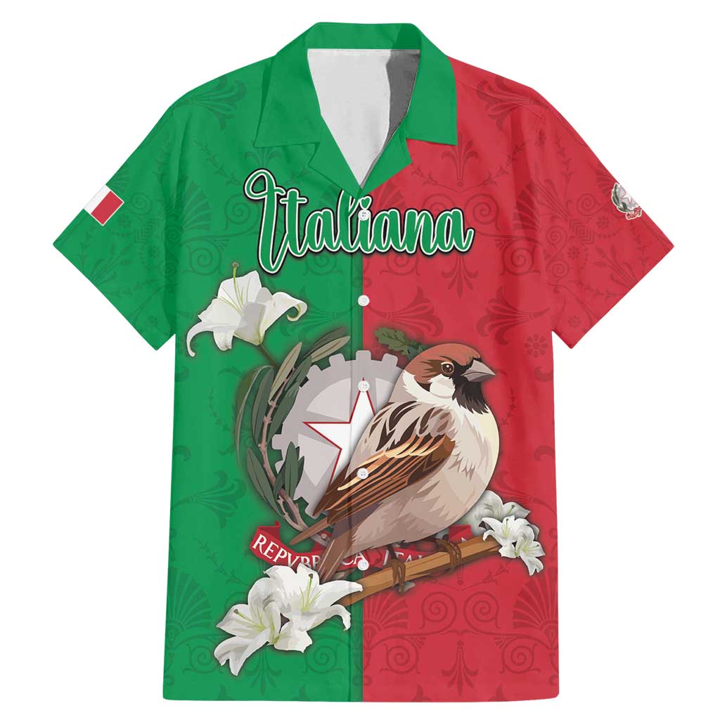 Personalized Italy Family Matching Mermaid Dress and Hawaiian Shirt Sparrow With Symbol Italiana - Wonder Print Shop