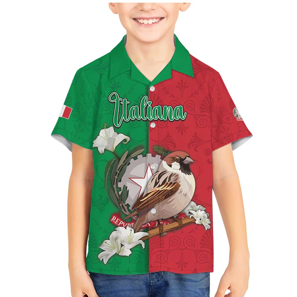Personalized Italy Family Matching Mermaid Dress and Hawaiian Shirt Sparrow With Symbol Italiana - Wonder Print Shop