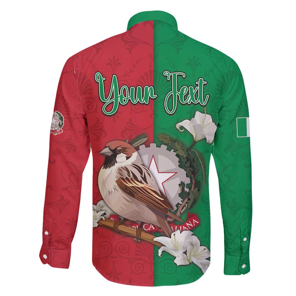 Personalized Italy Family Matching Puletasi and Hawaiian Shirt Sparrow With Symbol Italiana - Wonder Print Shop