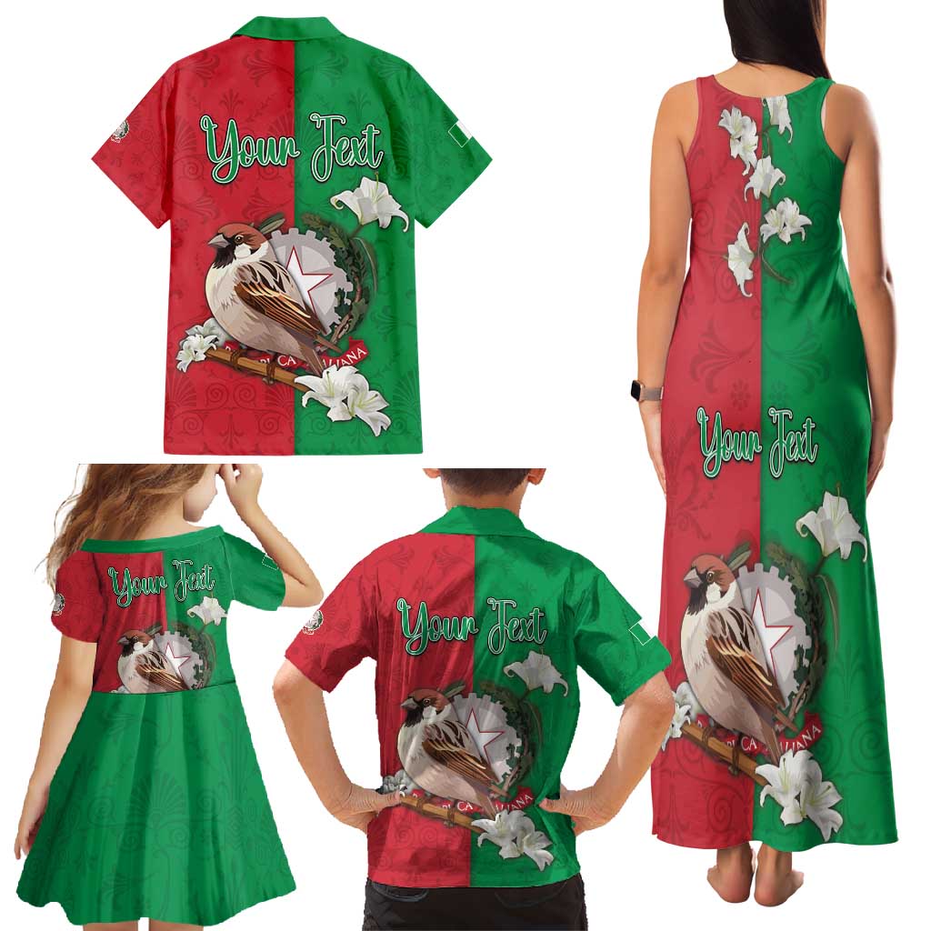 Personalized Italy Family Matching Tank Maxi Dress and Hawaiian Shirt Sparrow With Symbol Italiana - Wonder Print Shop