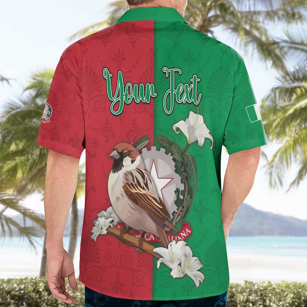Personalized Italy Hawaiian Shirt Sparrow With Symbol Italiana - Wonder Print Shop