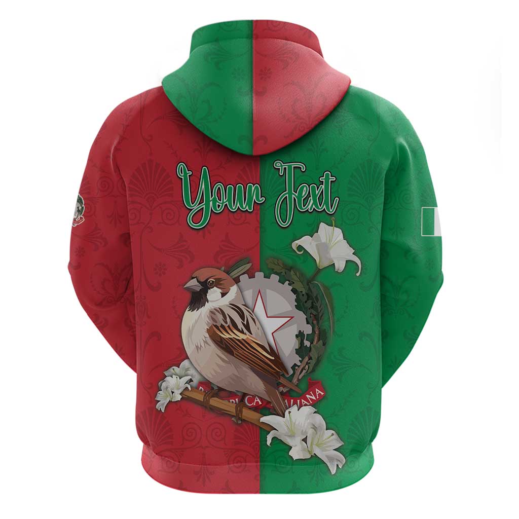 Personalized Italy Hoodie Sparrow With Symbol Italiana - Wonder Print Shop