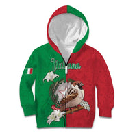 Personalized Italy Kid Hoodie Sparrow With Symbol Italiana - Wonder Print Shop